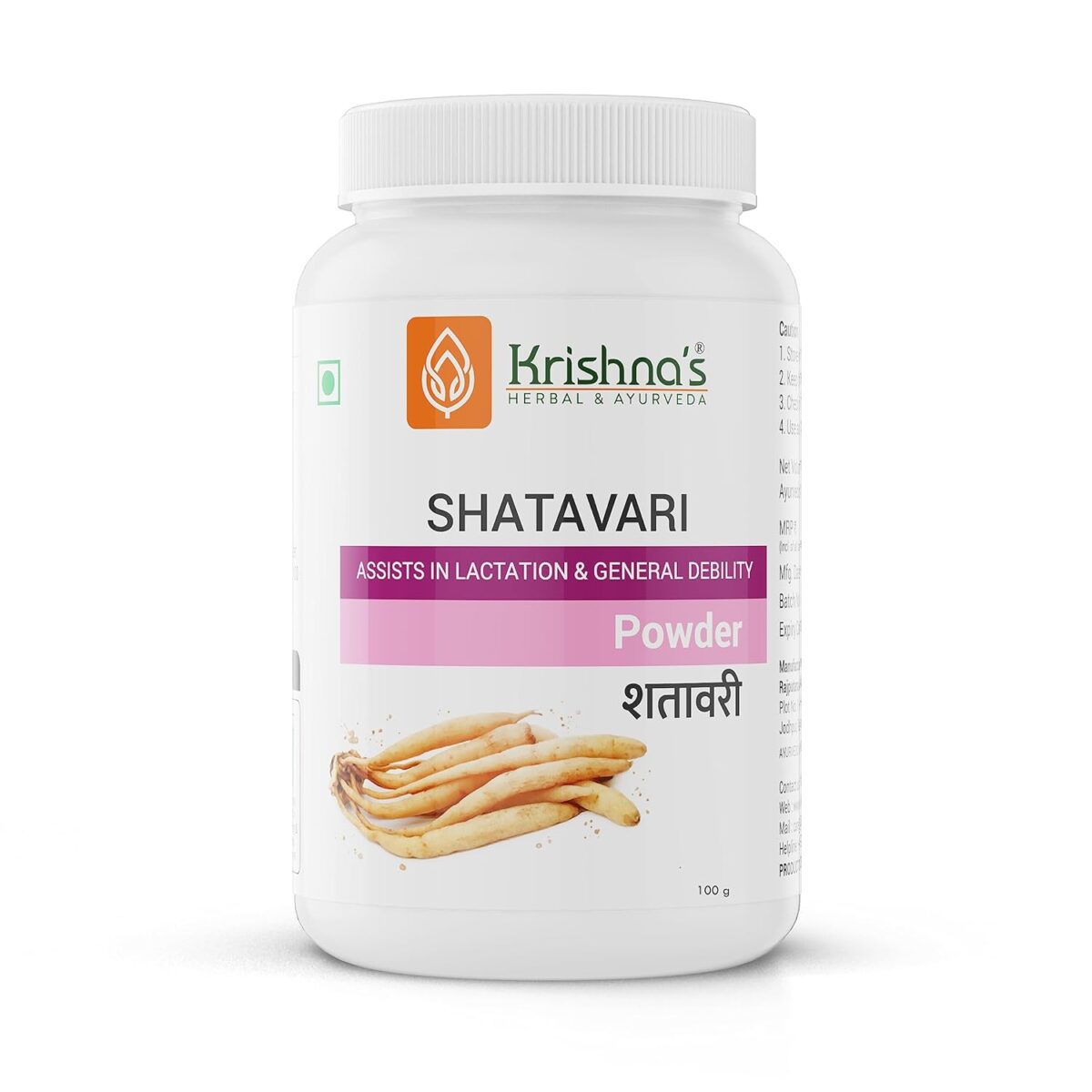 Krishna's Shatawaryadi Churna (100 Gm) For Women Health - Image 1
