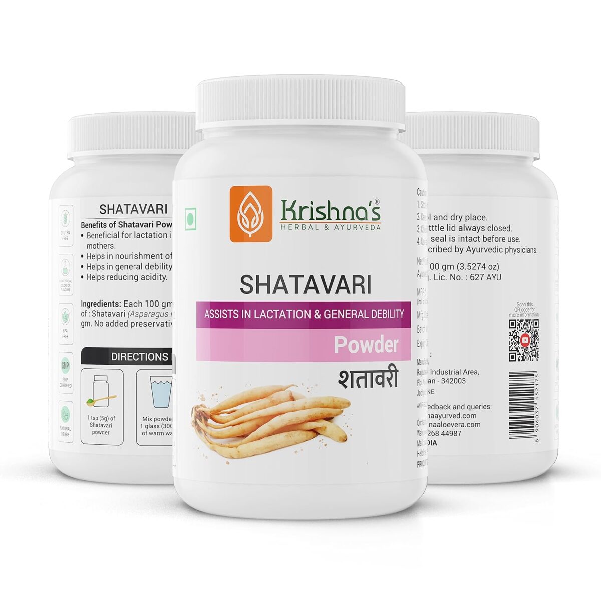 Krishna's Shatawaryadi Churna (100 Gm) For Women Health - Image 5