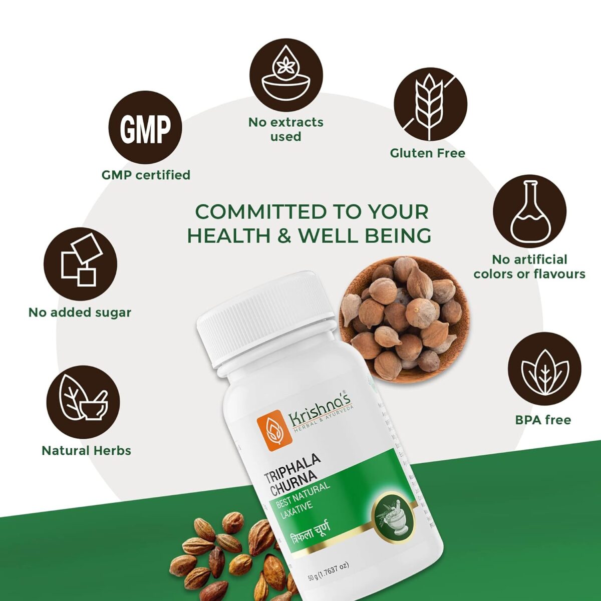 Krishna's Triphala Churna - (50 Gm) For Constipation - Image 4