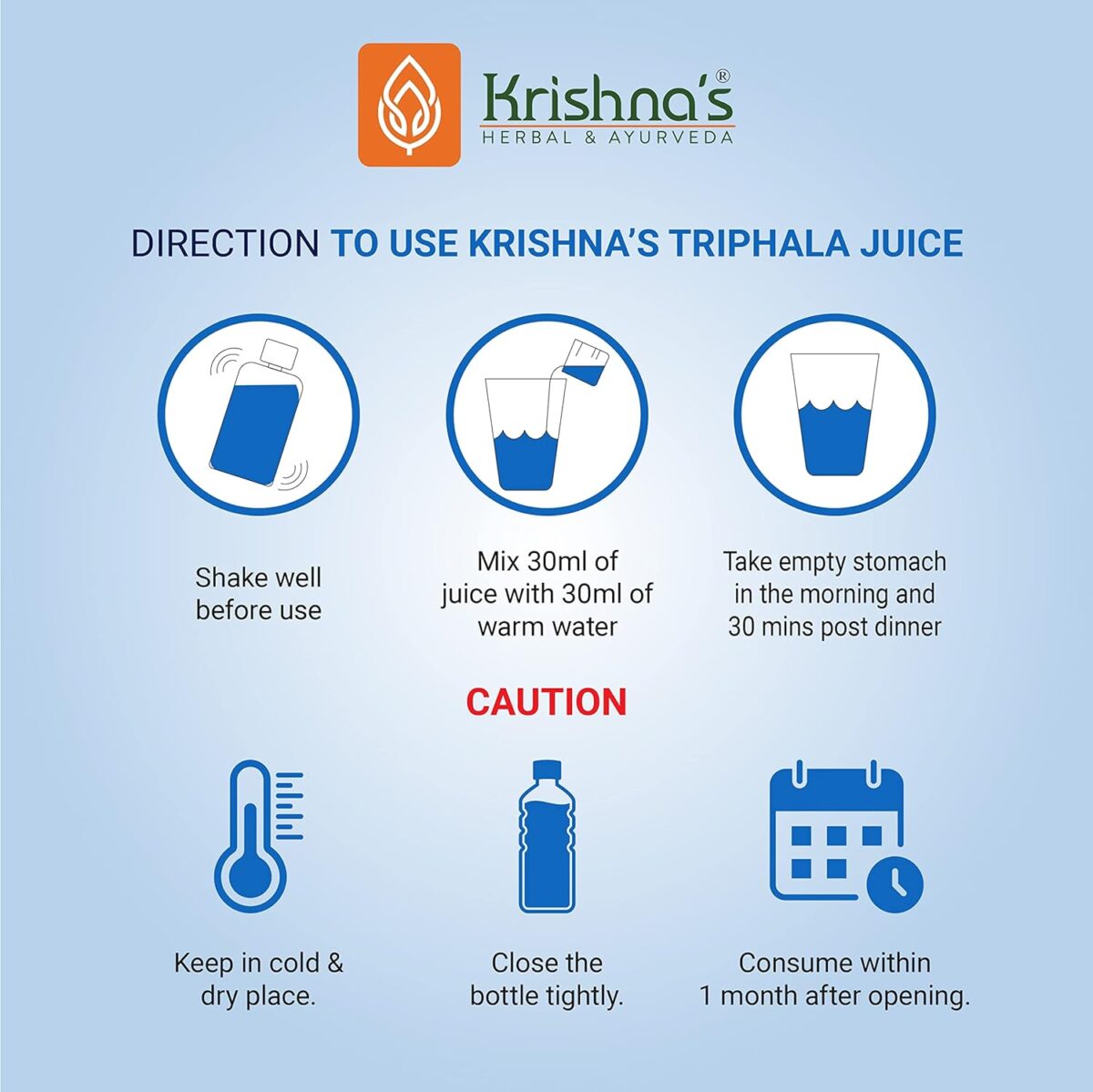 Krishna's Triphala Juice - (500 ML) For Improves Digestion - Image 5