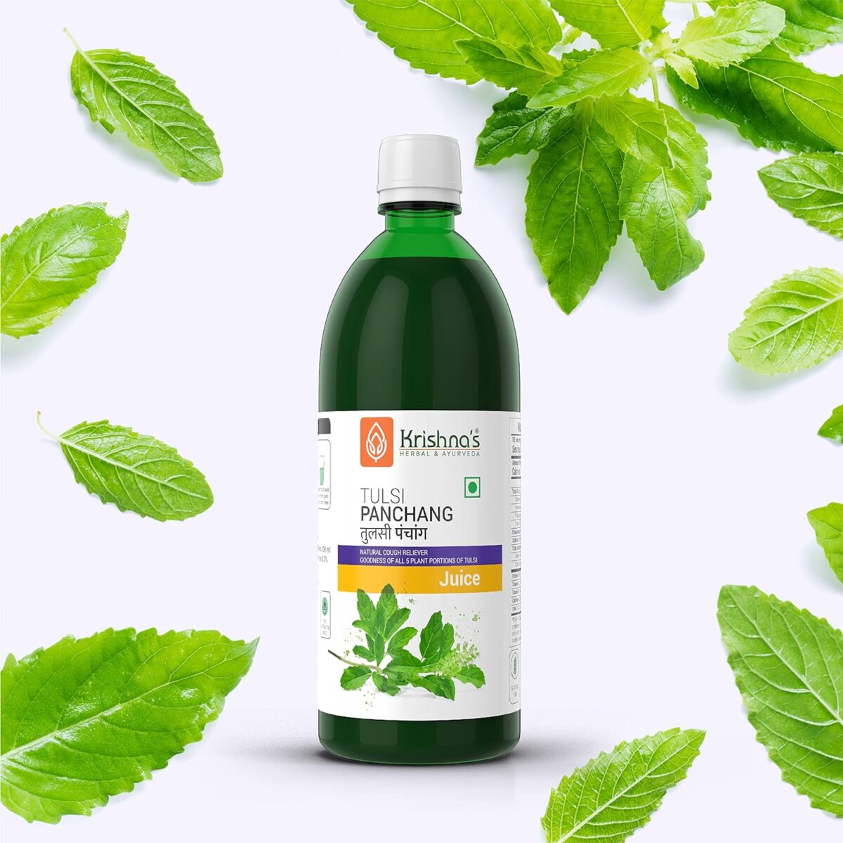 Krishna's Tulsi Panchang Juice - 500 ml 4 Krishna's Tulsi Panchang Juice - (500 ML) For Cough Reliever - Image 4