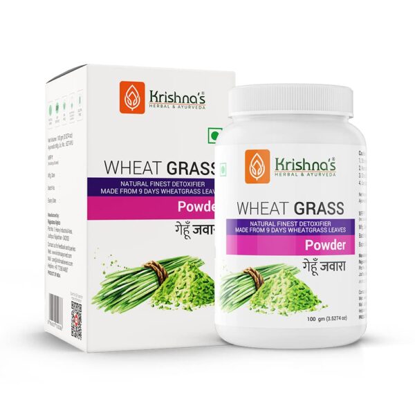 Krishna's Wheatgrass Powder - (100 Gm) For Constipation