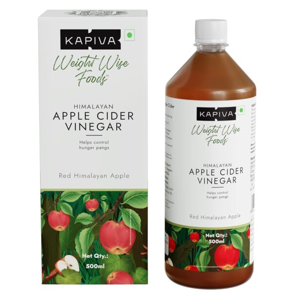 KAPIVA APPLE CIDER VINEGAR + HONEY 500ml for Sore Throat, dandruff, Cholesterol Levels
