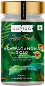 KAPIVA ASHWAGANDHA CAPSULES 60 CAPS for common cold, cough, irritable mood