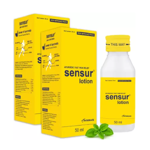 Sensur Natural & Ayurvedic Painn Relief Lotion - (50ml x2) - Fast Relief