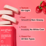DOT & KEY Skincare Strawberry Dew Sunscreen Stick SPF 50 (20gm) For Blue Light Protection - Image 4