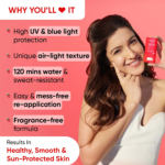 DOT & KEY Skincare Strawberry Dew Sunscreen Stick SPF 50 (20gm) For Blue Light Protection - Image 3