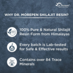 Dr. Morepen Natural & Pure Shilajit Resin Form (15gm) For Builds Immunity, Mental Performance - Image 3