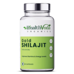 HealthVeda Organics Gold Shilajit (60 Capsules) For Stamina, Vitality & Strength