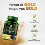 Himalayan Organics Shilajit Gold (60 Veg Capsules) For Boost Strength & Stamina - Image 3