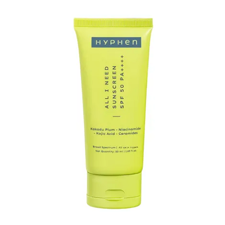 Hyphen All I Need Sunscreen Cream SPF 50 PA++++ (50ml) For Manage Pigmentation