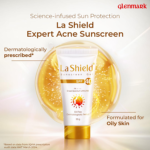 La Shield SPF 40 Sunscreen | Broad Spectrum UVA/UVB Protection Gel (50gm) For Sun Protection