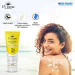 West-Coast UV Derm Sunscreen Cream SPF 50 PA+++ (75gm) For Remove Dead Skin Cells - Image 3