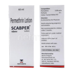 Scabper Lotion (60ml) For Scabies, Skin Disease, Pediculosis (Lice)