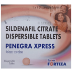 Penegra Xpress 50mg (4 Tablets) For Premature Ejaculation, Erectile Dysfunction